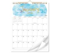 2020-2021 Calendar - 18 Months Wall Calendar of 2020-2021, 12" x 17", Two-Wire Binding, Large Blocks with Julian Dates Perfect for Planning and Organizing for Home or Office
