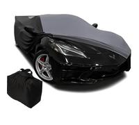 2020-2023 C8 Corvette Ultraguard Stretch Satin Indoor Car Cover : Sport Series - The Ultimate HIGH END Custom Fit (Gray/Black)