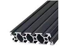 2020 2035 2040 2060 2080 20100 20120 black Aluminum Profile Linear Rail Extrusion T-slot Framework Metal CNC 3D Printer Parts(OB-2080-b,300mm)