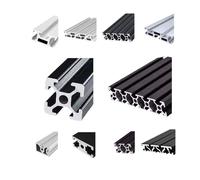 2020 2035 2040 2060 2080 20100 20120 black Aluminum Profile Linear Rail Extrusion T-slot(OB-2040T-b,500mm)