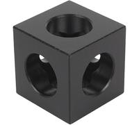 2020 Aluminum Corner Fitting - Right Angle L-Shape/Triangle/Square Connector Bracket Fastener for 2020 Extrusion Profile Square Black 20Pcs