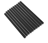 2020 Aluminum Extrusion 1000mm Black (10Pcs/Pack) V-Slot Aluminum Profile European Standard Anodized Linear Rail for 3D Printer,CNC and Laser Engraving Machine