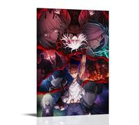 2020 Fate Stay Night 3 Main Character Trailer Poster Poster Vintage Art, Wall Canvas, Decoration Aesthetic, Living Room, Kids Room Dormitory, Cafe, Bathroom, Suitable for Bedroom, Gym, Cool Classic 16