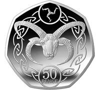 2020 Isle of Man Manx Loaghtan Sheep Ram 50p Pence"Low Mintage" Uncirculated