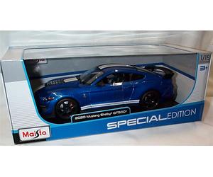 2020 Mustang Shelby GT500 Blue opening parts Diecast 1-18 scale New in Box