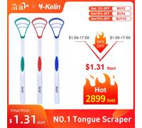 2020 New Y-Kelin Tongue Scraper Brush Cleaner Oral Cleaning Toothbrush Brush Fresh Breath Remove Coating Tongue Scraper