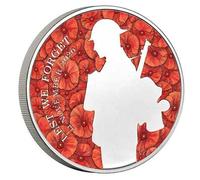 2020 Remembrance Day" The Unknown Warrior" Coloured £5 BU Coin in Sealed Presentation Pack