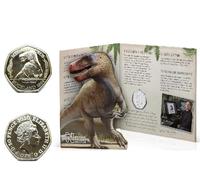 2020 Tales of the Earth Megalosaurus Dinosaur BUNC 50p in a Presentation Pack