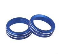 20202025 Stereo Control Knob Protector and Knob Aluminium Alloy Audio Dashboard Trim Cover Explorer Switch Decoration Lasting Volume Knob for Rings(blue)