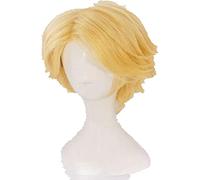 2020Mystic Messenger Yoosung Cosplay Wig Short Yellow Blonde Men Wig Heat Resistant Synthetic Hair Wig Cap