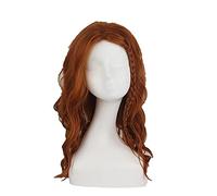 2021 Black Widow Hair Wigs Cosplay Long Curly Wig for Women Costume Natasha Romanoff Role Play
