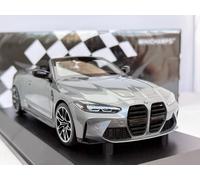 2021 BMW M4 Cabriolet Metallic Grey Diecast Model Car 1/18 Scale Minichamps
