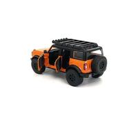 2021 Ford Bronco Stripes & Roof Rack Just Series 1 by 24 Scale Diecast Model Truck, Orange with Black