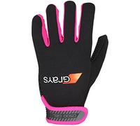 2021 Grays Hockey G500 Gel Gloves (Pair) Black Pink (Medium)