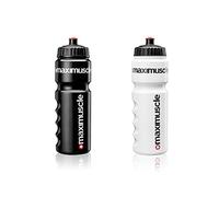 2021 Maximuscle Bio-Based Sports Water Bottle - 750ml - Durable - Perfect Athletes - MultiPacks (Black, 1 Pack)