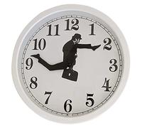 2021 Ministry of Silly Walks Clock - Monty Python Ministry of Silly Walk Wall Clock, British Comedy Inspired Comedian Home Decor Novelty Wall Watch, Funny Walking Silent Mute Clock,10in