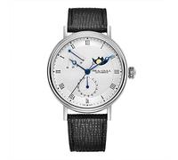 2021 New Seagull Men's Automatic Mechanical Watch Business Casual Moon Phase Watch Space 819.11.6092 (Silver)