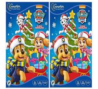 2021 Paw Patrol Milk Chocolate Advent Calendar - 24 Pieces Assorted Nut Free Treats Countdown to Christmas with Free Christmas Card (Pack of 2)