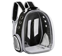 2021 Pet Space Capsule Cat Backpack with Chest and Shoulder Straps - Stylish Functional Safe Comfortable Travel for Cats Hands- Transportation Ventilation Visibility Ergonomic Fit