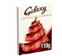 2021 Pleasure Galaxy Chocolate Advent Calendar 110 g with Free Christmas Elf Striped Hat /Free Chunky Antlers Headband 6 Bells. A Sweet Countdown Christmas Bundle Gift for Adults, Boys and Girls.
