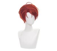 2021 Sawaki Momoe Anime WONDER EGG PRIORITY Cosplay Wig Short Red Wig Halloween Party + Wig Cap