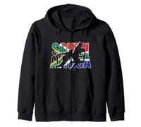 2021 South Africa Rugby Jersey Supporter Fans Kit Springboks Zip Hoodie