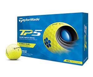 2021 TaylorMade Yellow TP5 Golf Balls