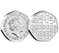 2021 UK Charles Babbage CERTIFIED BU 50p