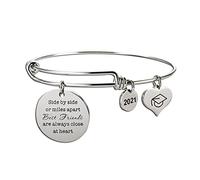 2021 Yourself Detach For Doing Easily It Graduation Bracelets Load And Bracelets Earrings And Bracelet Set for Wedding (SILVER, One Size)