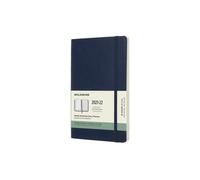 Moleskine - 18-Month Weekly Planner/Diary, Weekly Planner 2021/2022, Weekly Notebook with Soft Cover and Elastic Closure, Size Large 13 x 21 cm, Colour Sapphire Blue, 208 Pages