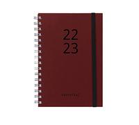 2022 2023 Calendar - Garnet - Week to View A5-14.5 x 21.2 cm Spanish-English with Index Tape Papertrac