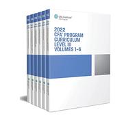 2022 CFA Program Curriculum Level III Box Set: 1-6