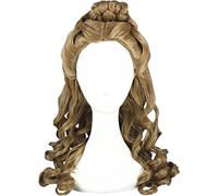 2022 Cinderella Wig Cosplay Role Play Halloween Film Movie Sandy Princess Synthetic Wavy Hair + Wig Cap