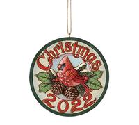 2022 Dated Cardinal Hanging Ornament - Heartwood Creek by Jim Shore