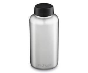 2022 Design Klean Kanteen WIDE bottle 1900ml with loop cap - Brushed Stainless