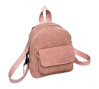 2022 Fashion Simple Velvet Solid Backpack Corduroy Backpack Laptop Messenger & Shoulder Bags (Pink, One Size)