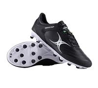 2022 Gilbert Side Step X15 Low MSX Moulded Hard Ground Rugby Boots - Black (Numeric_11_Point_5)