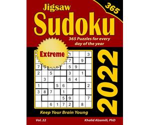 2022 Jigsaw Sudoku: 365 Extreme Puzzles for Every Day of the Year : Keep Your Brain Young (Game Calendars Series)