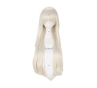 2022 Kakegurui Compulsive Gambler 2 Yomoduki Runa Cosplay Wigs Long Straight Light Golden Heat Resistant Synthetic Hair Wig + Wig Cap