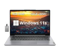 2022 Lenovo Ideapad 1i 14 Zoll HD Laptop, Intel Celeron N4020 Prozessor, 4GB RAM, 64GB eMMC Flash Memory, Intel HD Graphics 500, HD Webcam, Stereo-Lautsprecher, Windows 111S , 128 GB USB-Karte