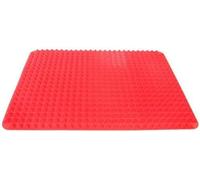 2022 Marys Silicone Pyramid Baking Cooking Mat Diamond Chef Tray Oven Non-Stick|Baking mats non stick silicone | silicone oven mat, Reducing Healthy Heat-Resistant for Grilling BBQ 15.1 X10.6Inch Red