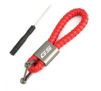 2022 Motorcycle Keyring Metal Key Ring Braided rope Keychain,For BMW GS R1250GS R1200GS Adventure F800GS F750GS F650GS (Light Red)