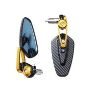 2022 Motorcycle Rearview Mirror Carbon Fiber Pattern Handlebar Mirror Modified Inverted Rear Mirror Motorcycle Rearview Mirrors