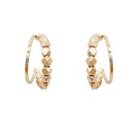 2022 New Geometric Cube Gold Color Granule Dangle Earrings Fashion Jewelry Exquisite Accessories For Women‘s Girls Gift