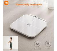 2022 New Original Xiaomi Eight Electrodes Body Fat Scale Dual Band Heart Rate Detection WiFi Bluetooth Remote Control 150KG Max White