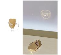 2022 New Year Unique Projection Zircon Jewelry For Butterfly Bear Love Light Manicure Decorat