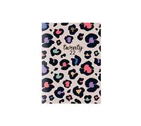 2022 Pocket Week to View Diary Flush Cut Animal Print Designer Fashion Diary (Brown)