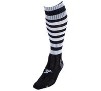 2022 Precision Hooped Pro Football Socks Adult (7-11) (Black/White)