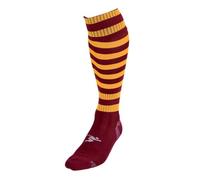 2022 Precision Hooped Pro Football Socks Adult (7-11) (Maroon/Amber)
