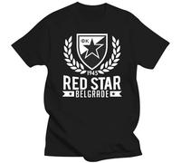 2022 Red Star Belgrade Serbia T Shirt Red Home Camiseta Crvena Zvezda Club Marko Petkovic Dragan Stojkovic T Shirt BlackL.jpg.jpg Black XL